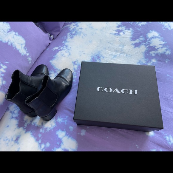 Coach | Tia Booties; Size 9.5, supple black leather, Box Included! - Picture 7 of 8